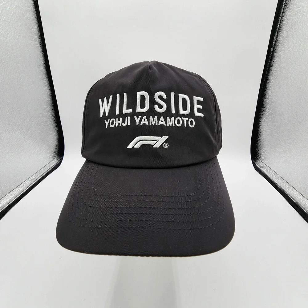 Yohji Yamamoto Formula One F1 Wildside Hat Snapback Black Grand Prix NEW‎ w/ Tag